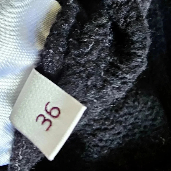 Stella McCartney xs s 36 black zipper 3d embellished floral crewneck Sweater - Picture 10 of 11